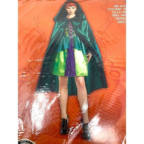 Disguise Adult Disney Hocus Pocus Winifred Mary Sarah Costume Hooded Cape OS - Picture 6 of 16